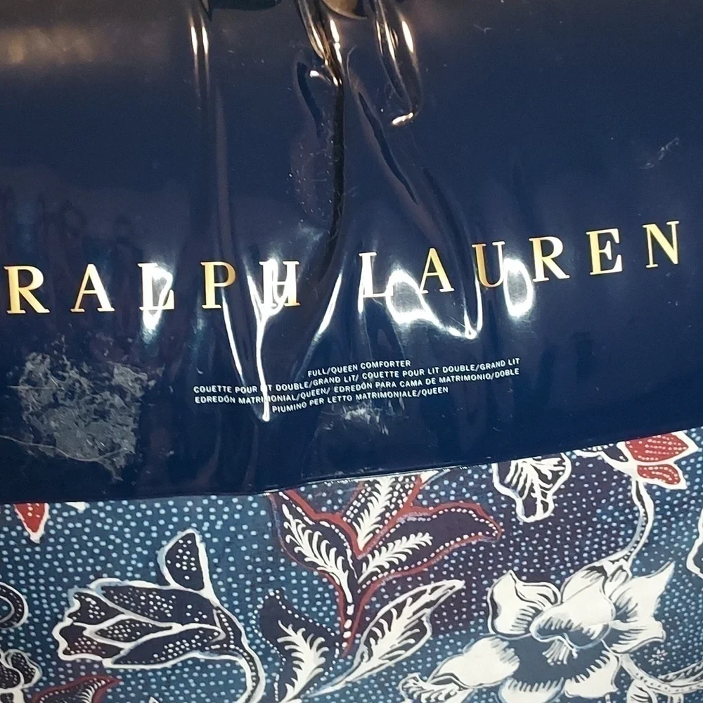Ralph Lauren Home Mirabelle Full Queen Comforter Indigo Blue